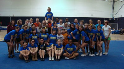 Bethany Cheer & Dance team are joined by high school recruits